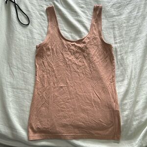 Tan shirt // fitted // great condition